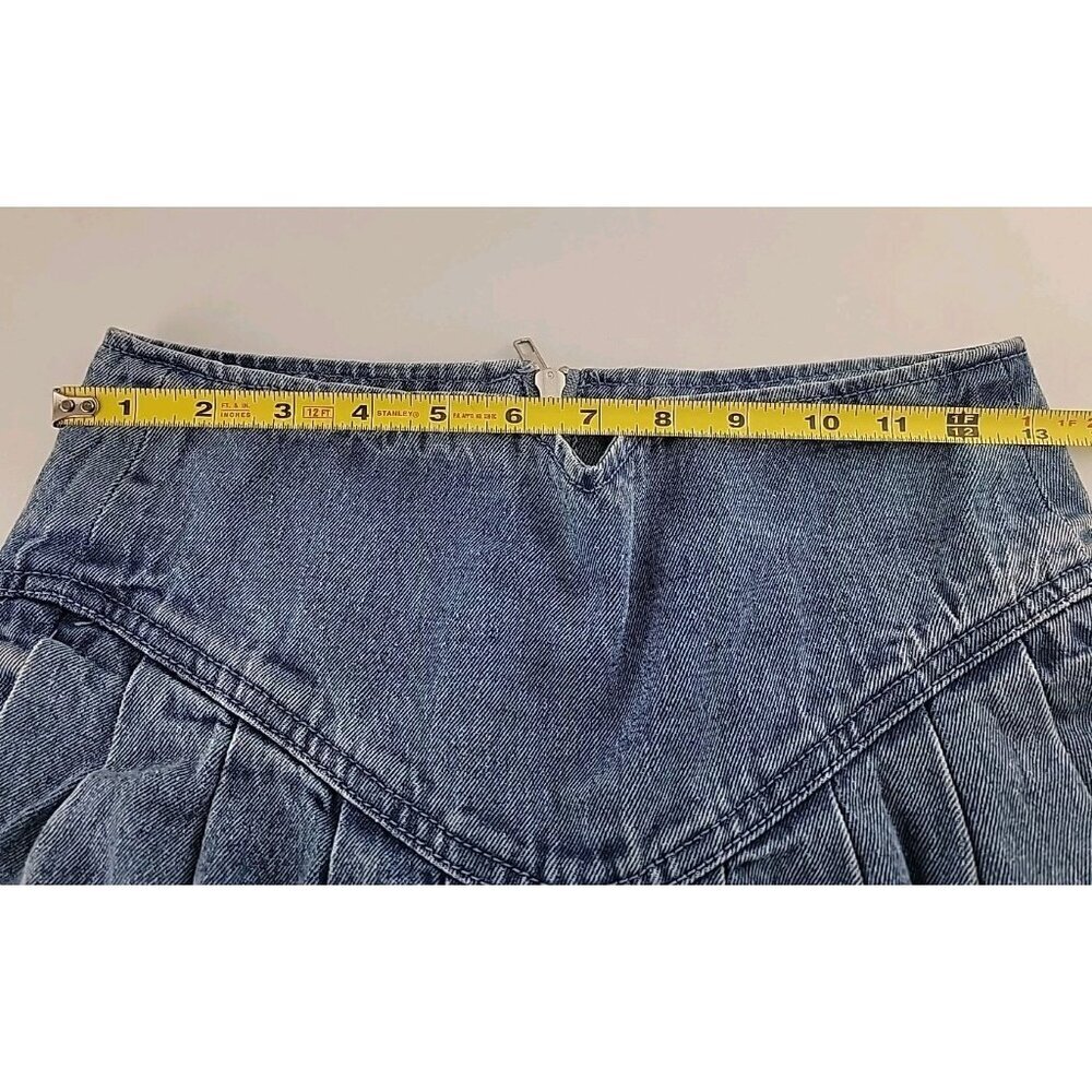 Missguided Tall High Waisted Corset Pleated Balloon Jeans Light Wash Size 6 - Picture 5 of 10